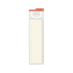 Photo of Isshoni. Red Gridded Sticky Notes with Index Tabs.