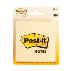 Post-it Canary Yellow 3"x3" Sticky Notes 4 Pack 200ct