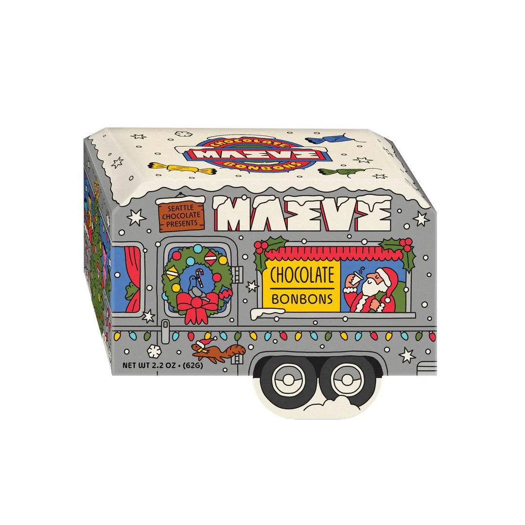 Seattle Chocolate Santa's Camper Bonbon Box