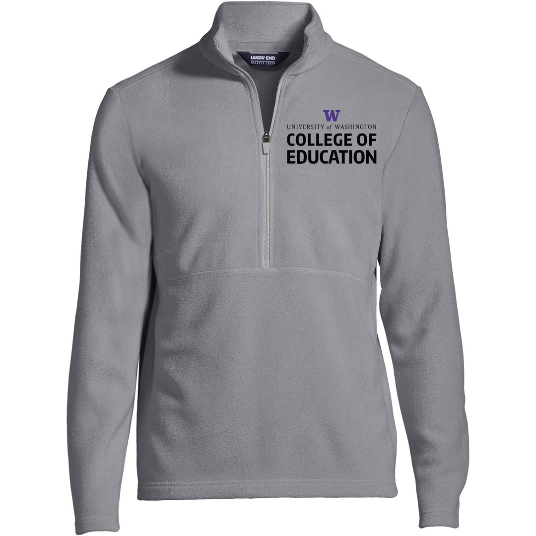 Lands' End Men's UW College of Education ThermaCheck Fleece Quarter Zip