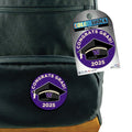 DROP SHIP CDI Purple Congrats Grad! Button 12pk thumbnail