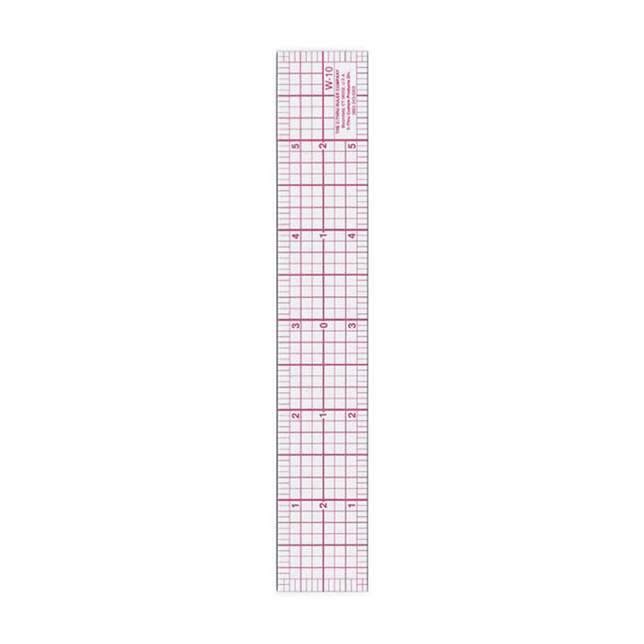 Westcott 6" 8ths Zero Centering Plastic Graph Ruler