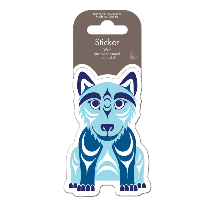 Native Northwest Wolf Vinyl Sticker