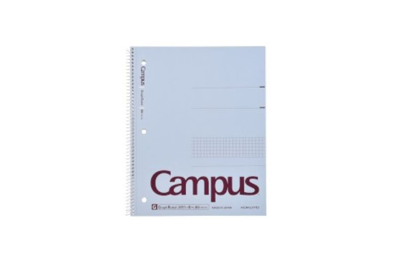 Kokuyo Campus 8" x 10.5" Grid Spiral Notebook 80ct