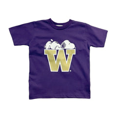 Photo of Third Street Purple Kids' W Snoopy Peanuts Laying Tee.
