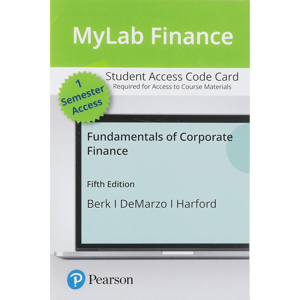 MyLab Finance for Fundamentals of Corporate Finance (5E 21)