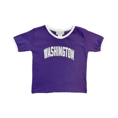 Third Street Purple Toddler Washington Ringer Tee