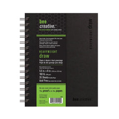 Photo of Bee Paper 5.5" x 8" 160 lb. 35 Sheet Drawing Journal.