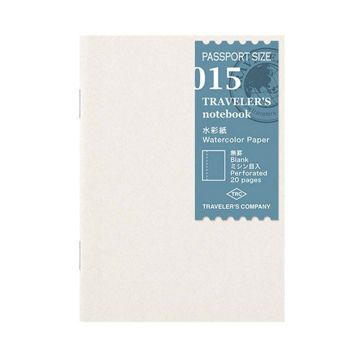 Traveler's Company Passport 015 Watercolor Paper Refill 20ct