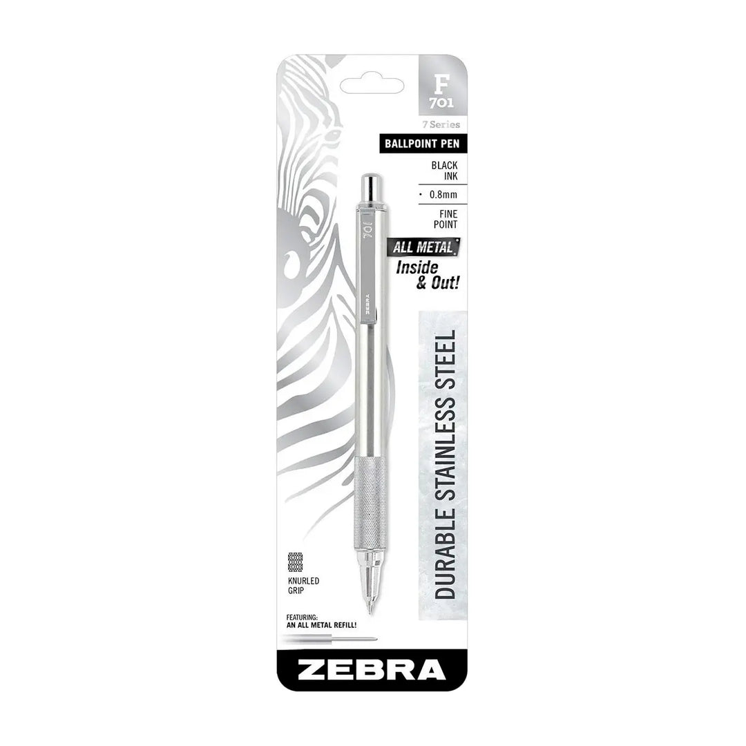 Zebra F-701 Black .8mm Ballpoint Pen