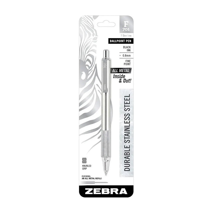 Zebra F-701 Black .8mm Ballpoint Pen