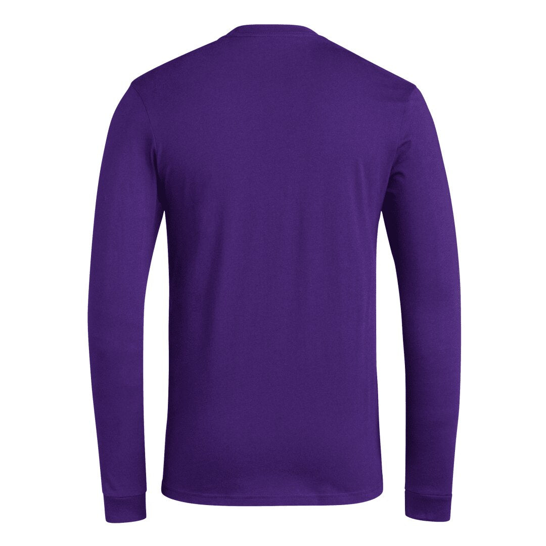 adidas Men's SS25 Washington Huskies Lowercase Fresh Long Sleeve Tee