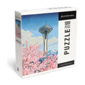 Lantern Press Space Needle Cherry Blossoms 1000 pc Puzzle thumbnail