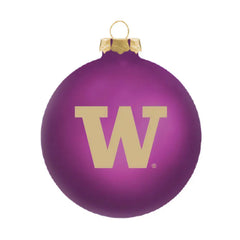 Neil Purple Gold W Traditional Glass Ornament