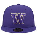 New Era Purple W Logo 59Fifty EG Fitted Hat Front thumbnail