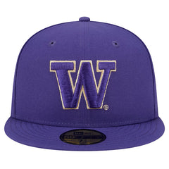 New Era Purple W Logo 59Fifty EG Fitted Hat Front Hover