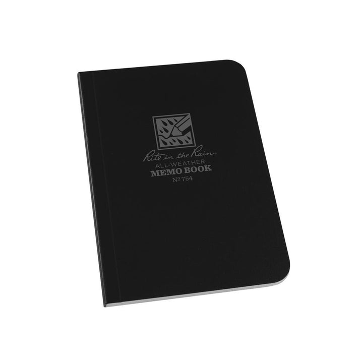 Rite in the Rain Black Universal 3.5"x5" Memo Notebook 56ct
