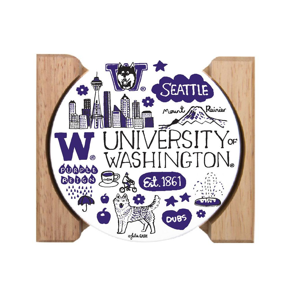 Neil Julia Gash U of W Coaster Set of 4