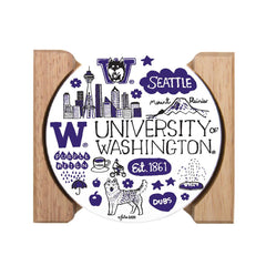 Neil Julia Gash U of W Coaster Set of 4