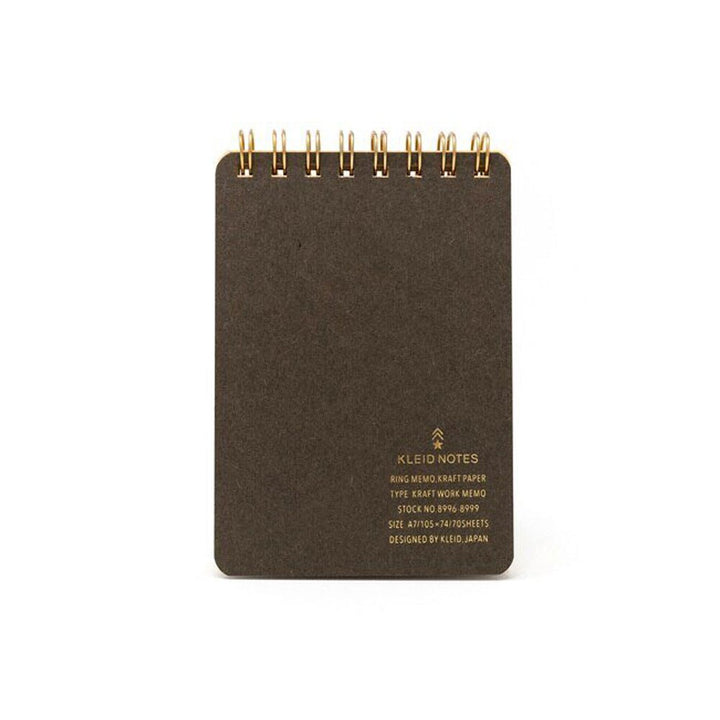 Kleid Kraft Paper Top Spiral Memo Book