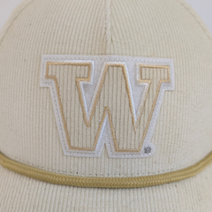 Close up of W logo on front of the hat. Hover