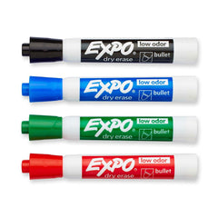 Expo Low Odor Dry Erase Markers Bullet Point 4 Pack