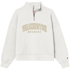 Photo of League Women's Washington Huskies Tonal Embroidered Diana Quarter Zip.