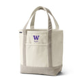 Lands' End Natural Canvas UW School of Music Open Top Tote Bag Khaki thumbnail