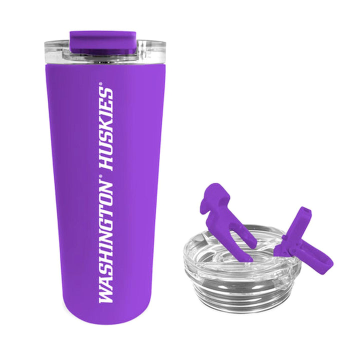 FG Purple WA Huskies Stainless Tumbler w/ Flip & Sip Lid 24oz