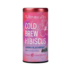 Photo of Republic of Tea Cold Brew Hibiscus Aronia Blackberry Iced Tea.