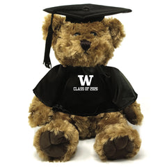 MCM Tan Graduation W Class of 2026 Plush Bear 11"