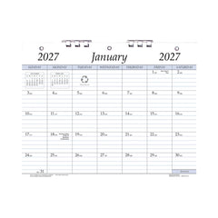 Photo of Payne 2027 Annual 8.5" x 11" 3-Hole Punch Wall Calendar.