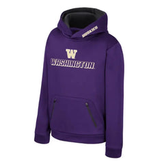 Colosseum Kids' Purple W Washington Huskies Fin Poly Hood