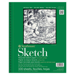 Photo of Strathmore 400 Series Recycled Sketch Pad 100 Sheet.