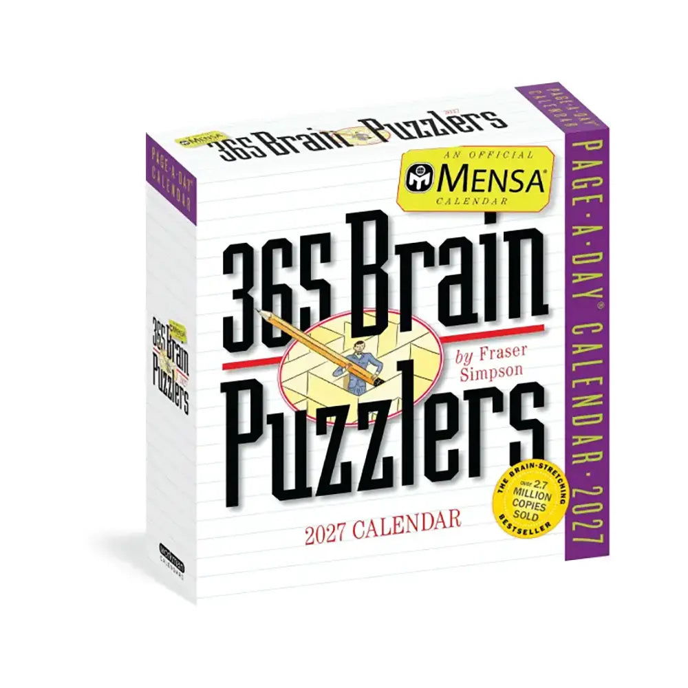 Mensa 365 Brain Puzzlers Page-A-Day 2027 Calendar