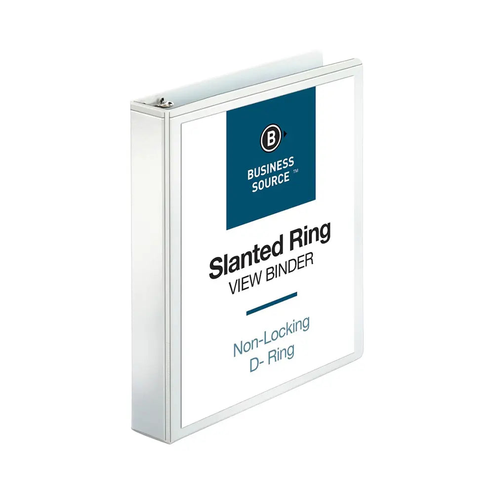 Business Source 1.5" 3 D-Ring View Binder