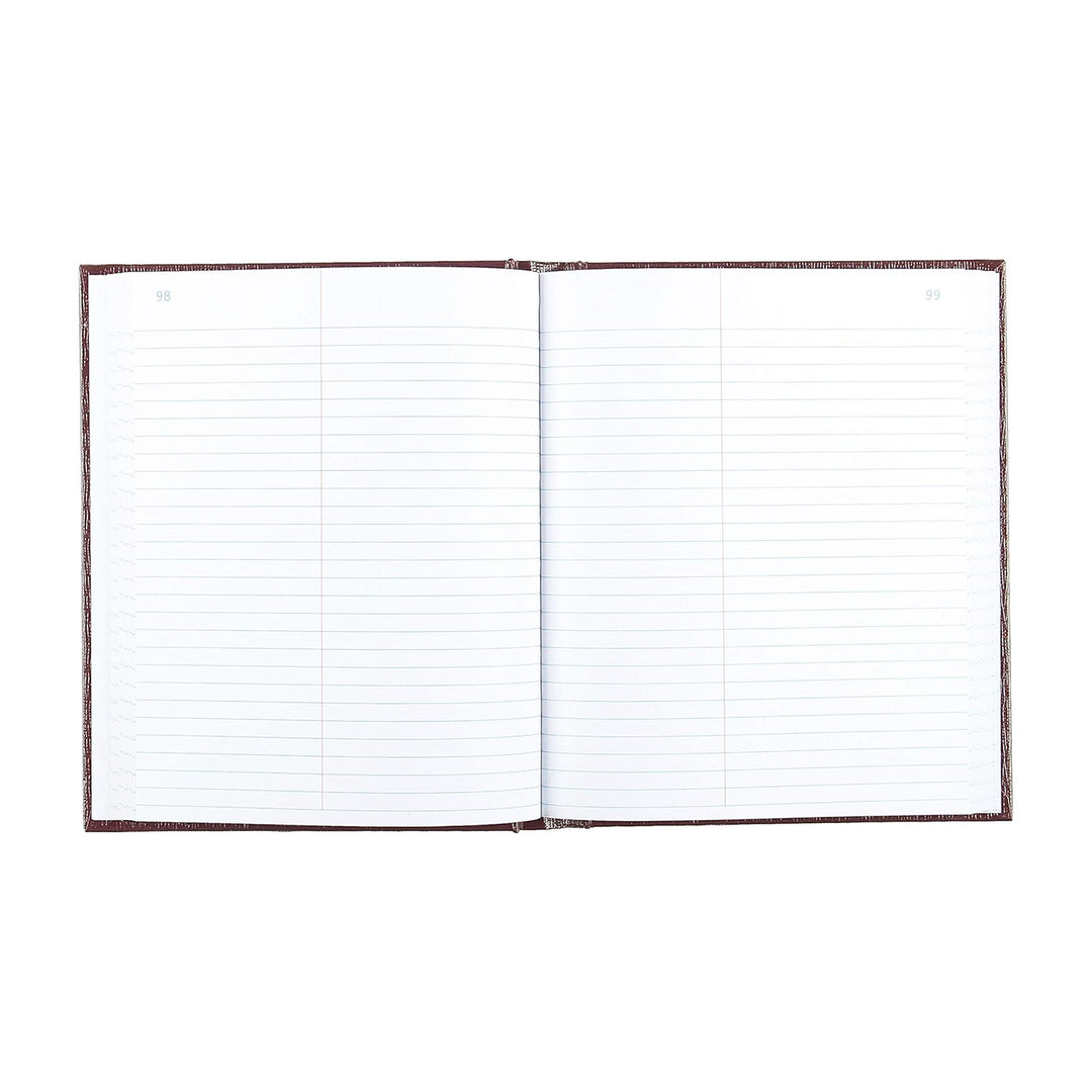 National Brand Burgundy 9.75"x8" Hardbound Law Record 150ct