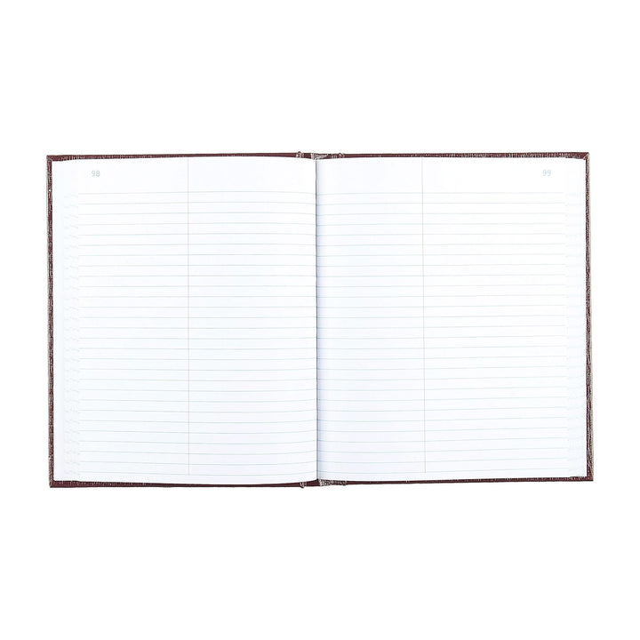 National Brand Burgundy 9.75"x8" Hardbound Law Record 150ct
