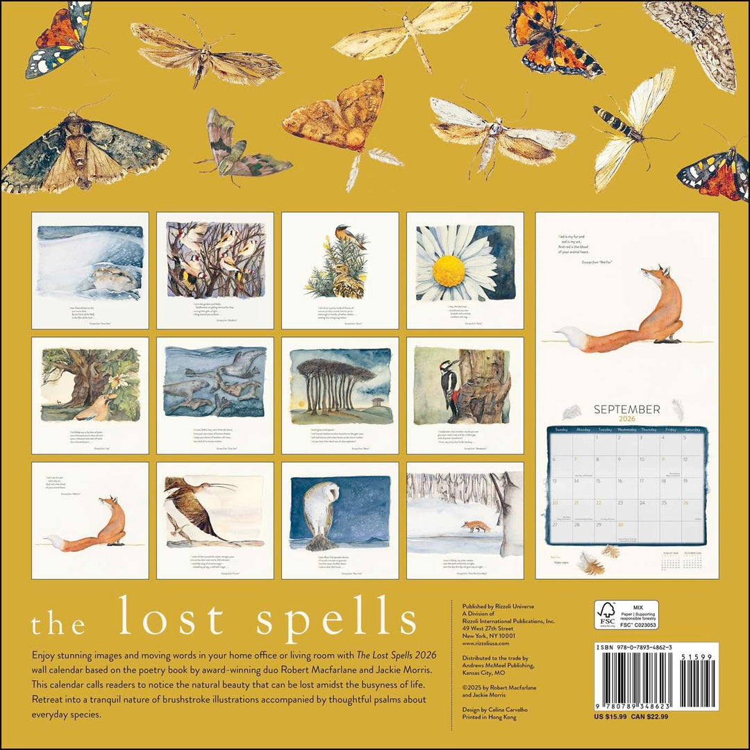 The Lost Spells 2026 Wall Calendar