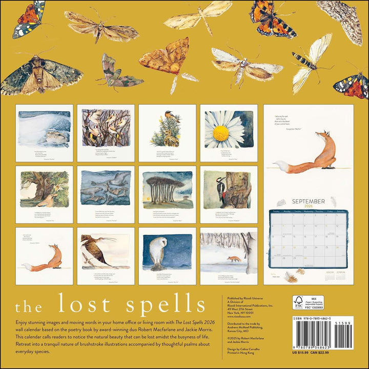 The Lost Spells 2026 Wall Calendar