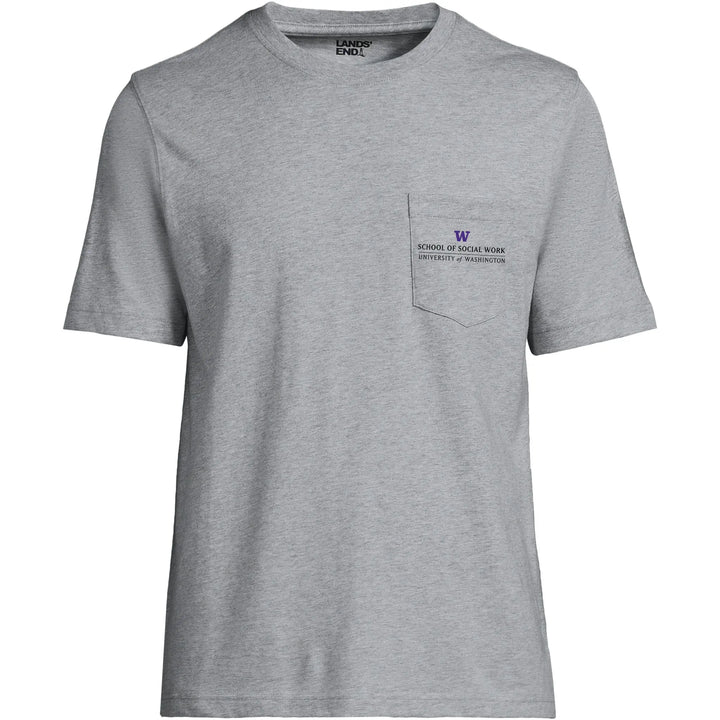 Lands' End Unisex UW School of Social Work Short Sleeve Pocket T-Shirt