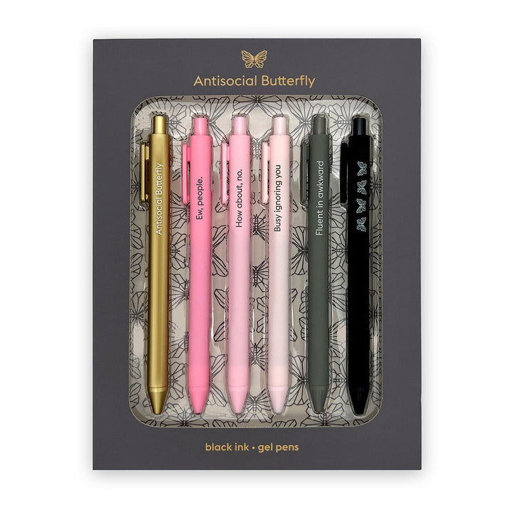 SNIFTY Antisocial Butterfly Pen Set