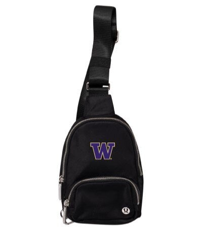 lululemon Black W Logo Everywhere Sling Bag