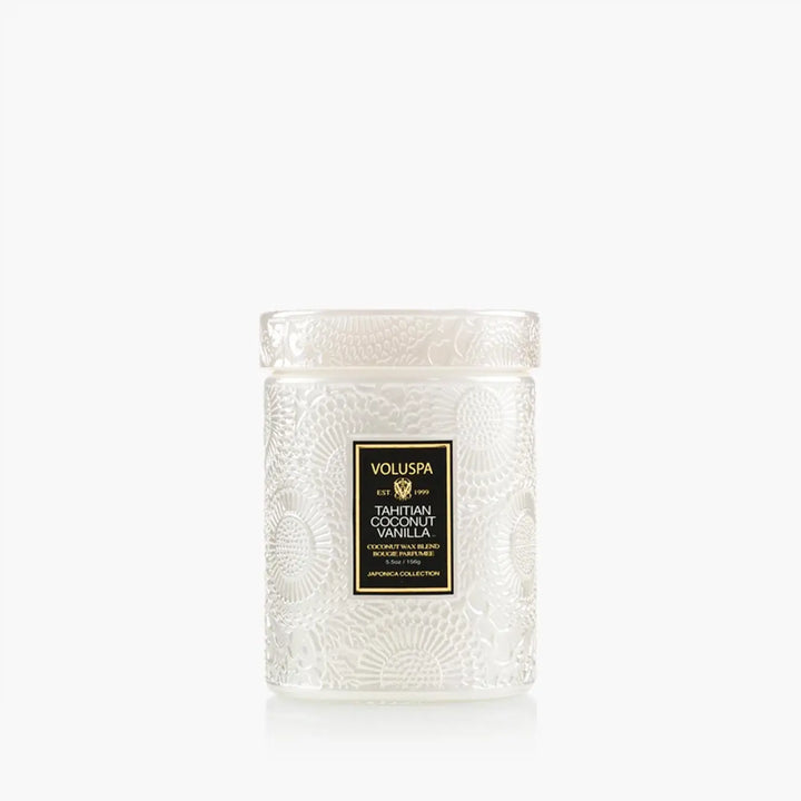 Voluspa Tahitian Coconut Vanilla Small Jar Candle 5.5oz
