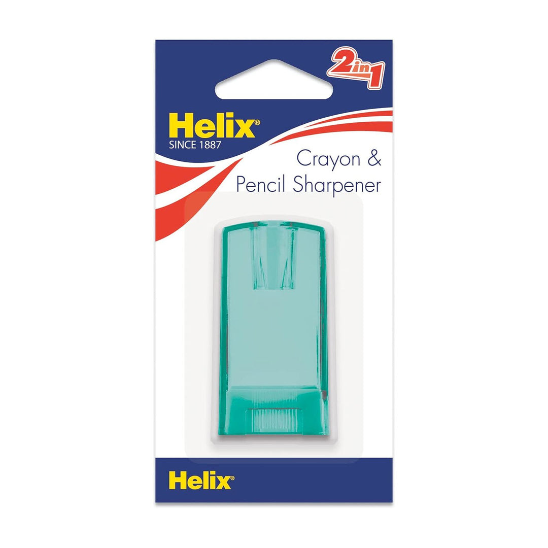 Helix Assorted Colors Canister Pencil and Crayon Sharpener