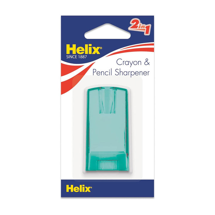 Helix Assorted Colors Canister Pencil and Crayon Sharpener