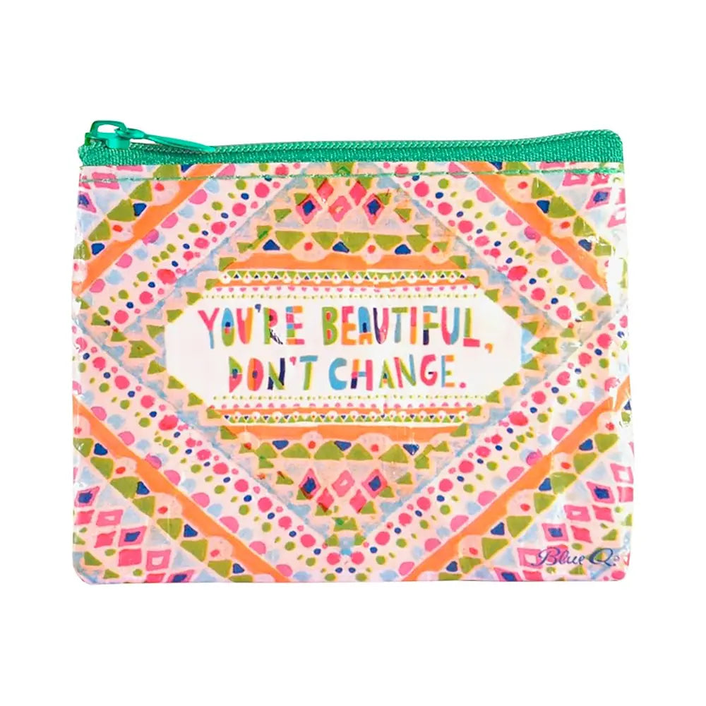 Blue Q You're Beautiful Coin Purse