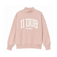 Photo of League Women's Washington Huskies UDUB Diana Mock Neck Sweatshirt.