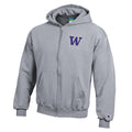 Champion Kids' Grey W Front Property of U of WA 1861 Back Full-zip Hood Front thumbnail
