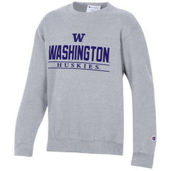 Photo of Champion Kids' W WA Huskies Applique Crewneck.